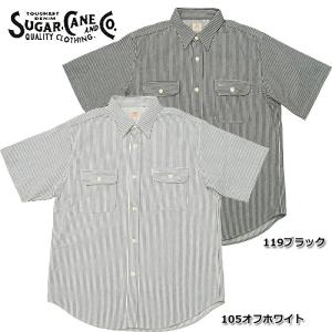 SUGAR CANE SUGARCANE シュガーケーン #SC39307 半袖 ブラック