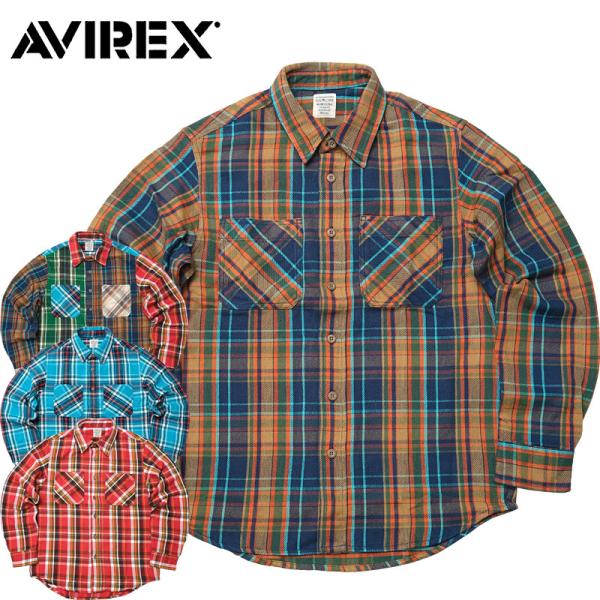 AVIREX アビレックス #7831220005(6115129) デイリー 長袖 コットン フラ...