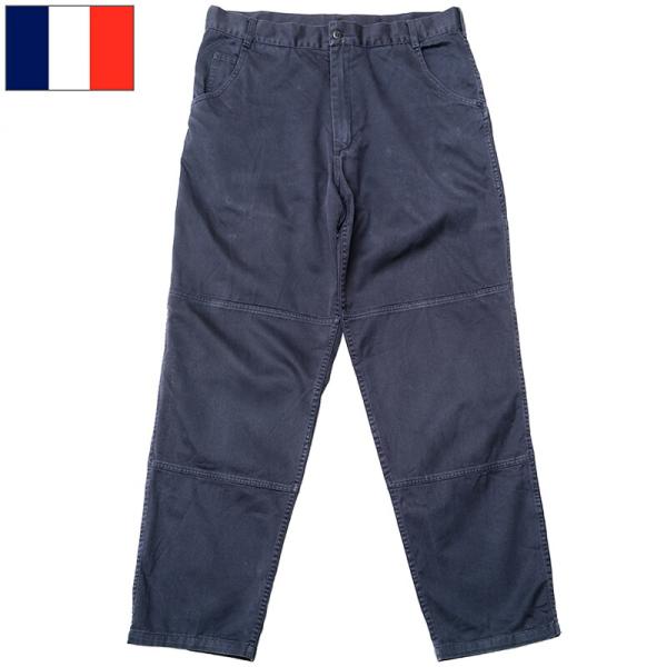 フランス軍 ユーティリティ ワークパンツ ネイビー USED PP458UN 仏軍 ボトムス ズボン...