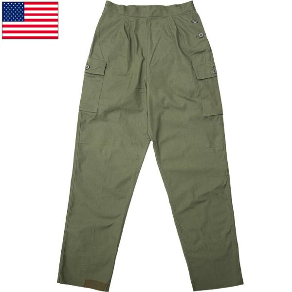 米軍 ユーティリティ パンツ リップストップ オリーブ レディース デッドストック  PP454UN...