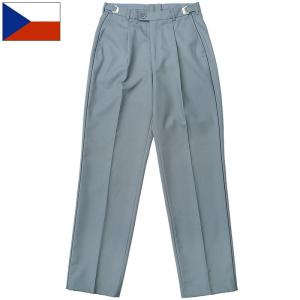 東ドイツ軍 ドレスパンツ ウール グレー デッドストック PP465NN NVA
