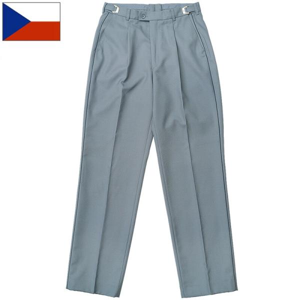 チェコ軍 M-97 ドレスパンツ サイドアジャスター ブルーグレー デッドストック PP461NN ...