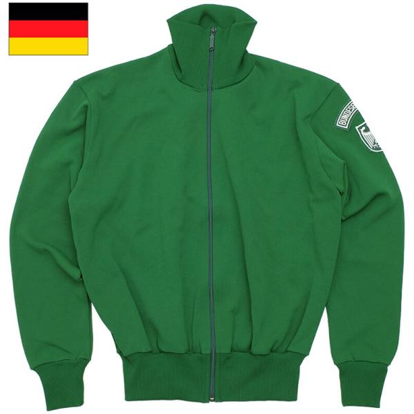 ドイツ BGS トレーニング ジムジャケット グリーン USED JJ384UN 連邦国境警備隊 ジ...