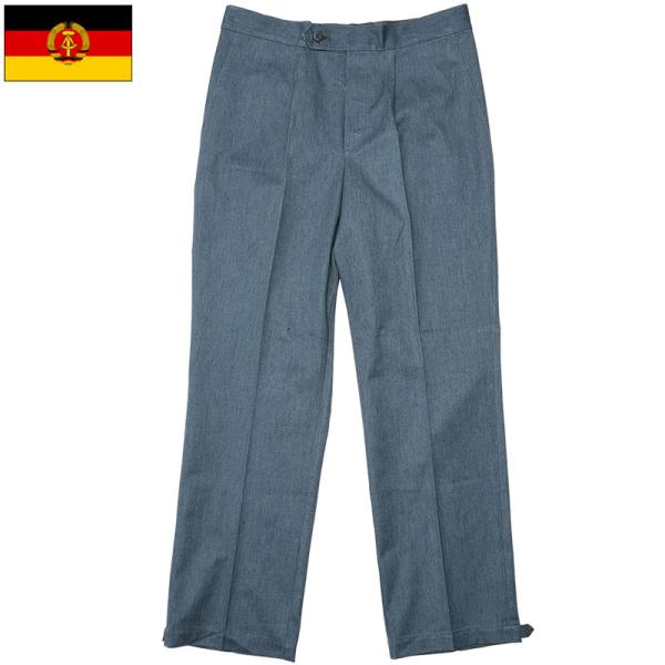 東ドイツ軍 ドレスパンツ ブルーグレー デッドストック PP466NN NVA トラウザーズ ズボン...