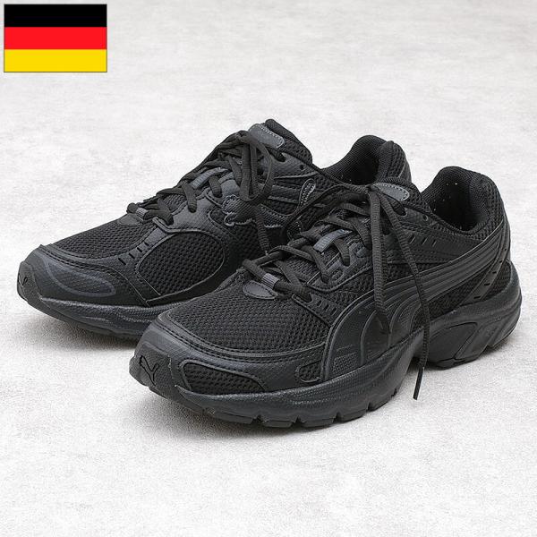 ドイツ軍 トレーニングシューズ PUMA ブラック USED FS068UN プーマ スニーカー A...
