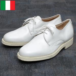 フランス軍 レザー ドレスシューズ ホワイト BALLY製 デッドストック