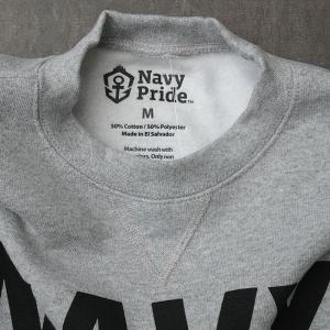 米軍 U.S.NAVY スウェットシャツ グレ...の詳細画像1