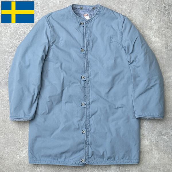 スウェーデン軍 M59コートライナー サックスブルー USED JC192NN SWD 民間防衛 防...