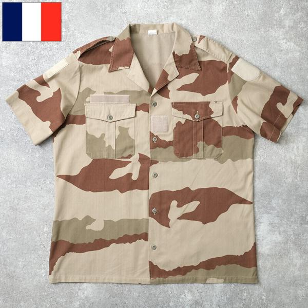 フランス軍 チャド トロピカルシャツ 半袖 CCEデザート USED JS100UN 仏軍 ARMY...