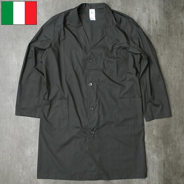 イタリア軍 ワークコート ブラック ライトウェイト デッドストック JC196NN 薄手 ポリコット...
