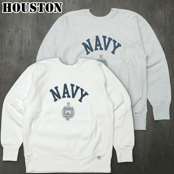 20%OFF！■HOUSTON ヒューストン #22311 長袖 U.S.コットンスウェット『USN...