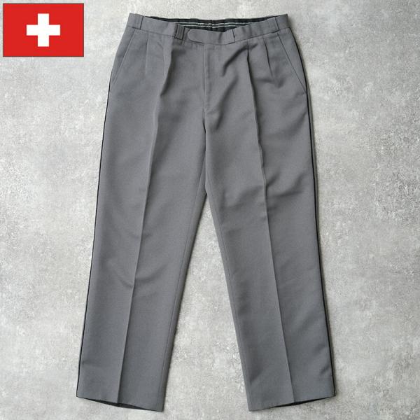 スイス軍 サイドライン ドレスパンツ ツイル ライトグレー USED PP200UN 90〜00s ...