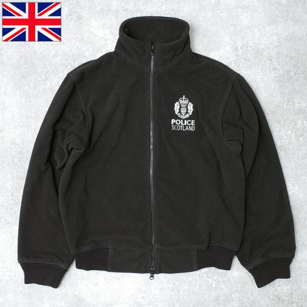 イギリス スコットランドポリス フリースジャケット ブラック USED 英国 警察 UK SCOTL...