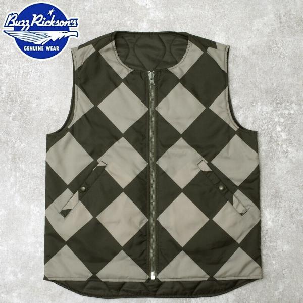 BUZZ RICKSON&apos;S バズリクソンズ #BR15811 ブラック ラインクルーマン ベスト(...