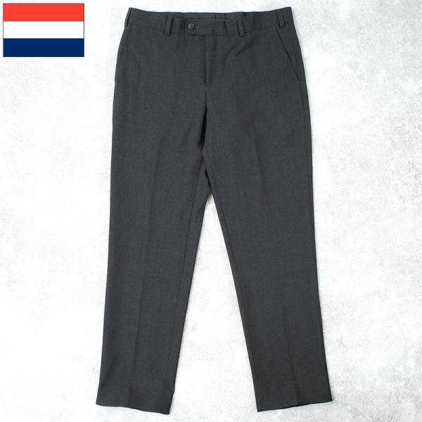 オランダ軍 ドレスパンツ チャコール 薄手 デッドストック PP492NN トラウザーズ ズボン ボ...