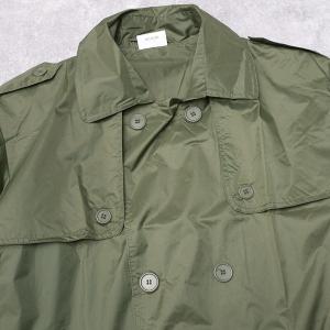 フランス軍タイプ ナイロン レインコート オリ...の詳細画像3