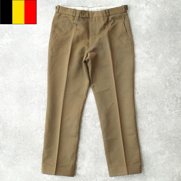 ベルギー軍 70s ユニフォーム ドレスパンツ ブラウン USED PP495NN トラウザーズ ス...