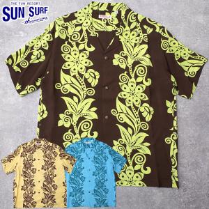 SUNSURF サンサーフ #SS29601 長袖 レーヨン アロハシャツ『