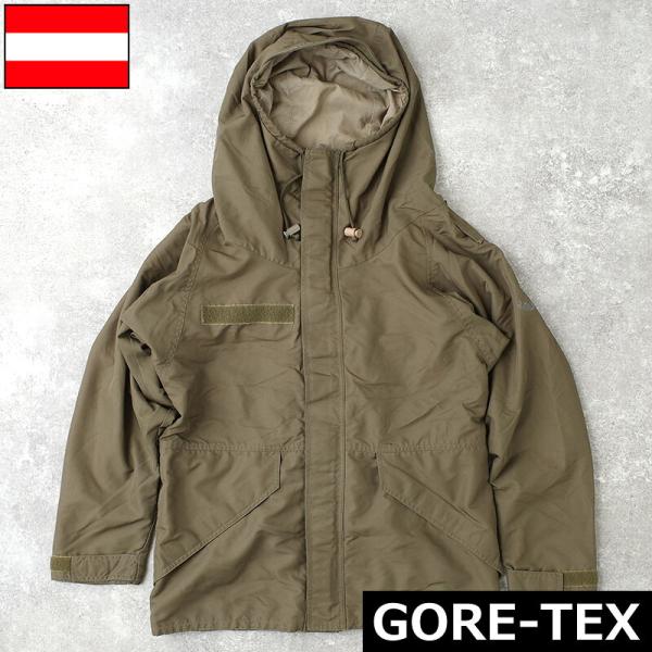 オーストリア軍 ゴアテックスパーカー 前期型 90s オリーブ USED GORE-TEX ウォータ...