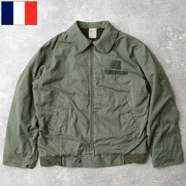フランス軍 パイロットジャケット オリーブ USED 仏軍 AF エアフォース フライトジャケット ...