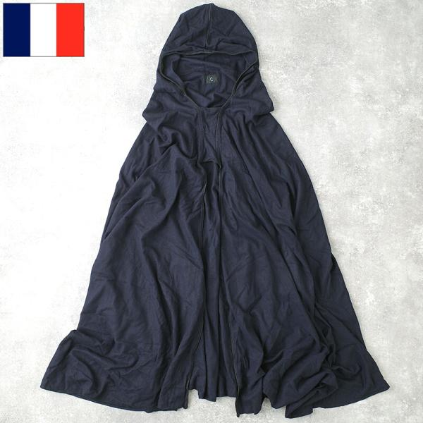 フランス軍 スパヒ連隊 ウール ポンチョ ネイビー USED 仏軍 フレンチアーミー スパッヒ バー...