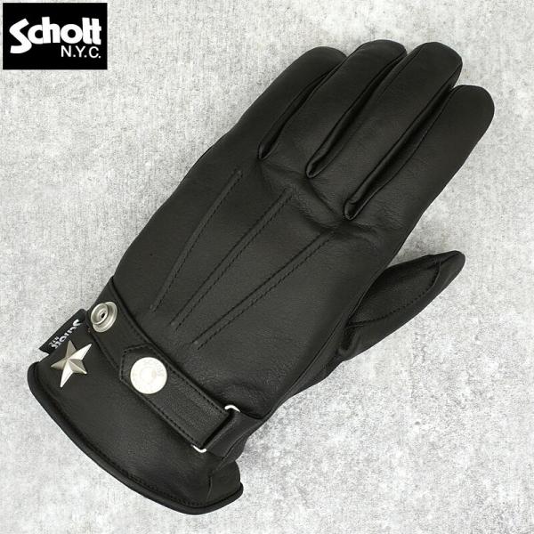 Schott ショット #7824970045 ウィンターグローブ ショート 手袋 レザー 本革 牛...