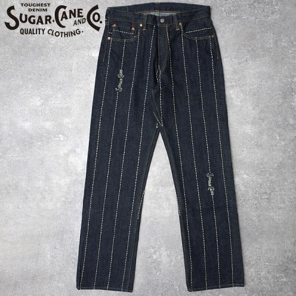 SUGARCANE シュガーケーン #SC41947EMB 1947モデル ハンドステッチ デニムパ...
