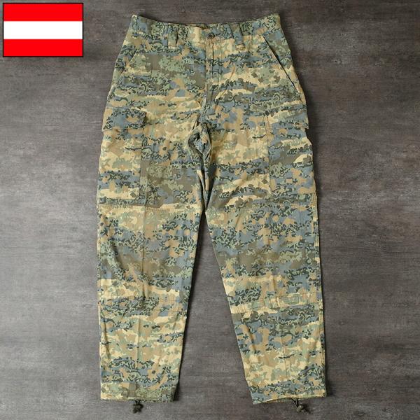 オーストリア軍 フィールド カーゴパンツ M2017カモ リップストップ USED ZPP556UN...