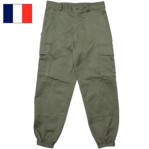 フランス軍 F-1 F-2パンツ カーゴパンツ デッドストック PP008NN ミリタリーパンツ F1F2 メンズ 裾リブ カーゴポケット ワーク ロング カジュアル 長ズボン