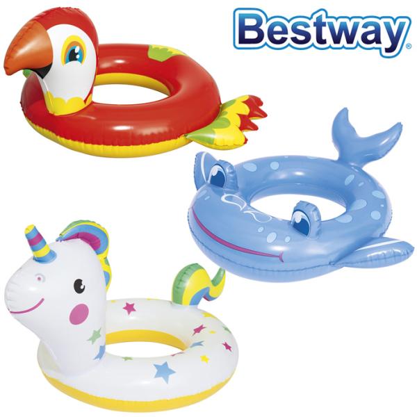 Bestway ベストウェイ アニマルスイムリング ベビー用浮き具/浮き輪/うきわ/フロート/水遊び...