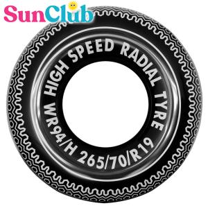SunClub サンクラブ タイヤ柄浮き輪90cm Tyre Swim Tube 41087(パケット便送料無料)