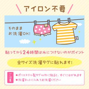 タグ用 お名前シール 防水 洋服タグ アイロン...の詳細画像2