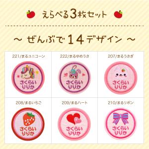 大きいお名前ワッペン ピンク系 かわいいアップ...の詳細画像2