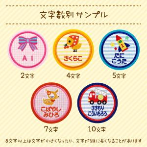 大きいお名前ワッペン ピンク系 かわいいアップ...の詳細画像4
