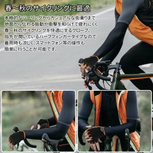 ハーフフィンガータイプ サイクルグローブ 春・...の詳細画像2