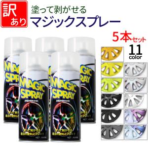マジックスプレー5本セット 塗ってはがせるスプレー