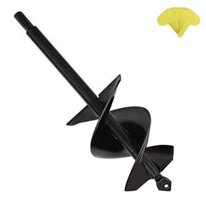 8x30cm アースドリル園芸用 オーガー 六角ドリル 2ブレード