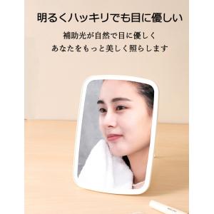 化粧鏡 LED付き ミラー LEDミラー 卓上...の詳細画像3