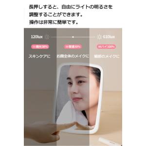 化粧鏡 LED付き ミラー LEDミラー 卓上...の詳細画像5