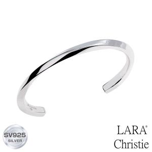 LARA Christie バングル レディース ブランド 太め シルバー