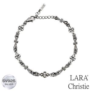 ブレスレット メンズ シルバー シルバー925 クロス シンプル おしゃれ ブランド テンプルクロス BLACK LSC ララクリスティー