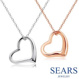シアーズ ネックレス レディース ハート ピンクゴールド カラー ネコポス便