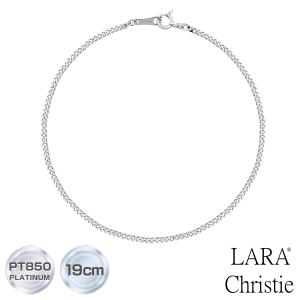 LARA Christie ブレスレット チェーン 丸小豆 幅 約 1.5mm pt850 