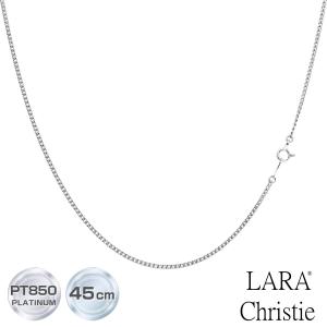 LARA Christie ネックレス チェーン プラチナ 50cm フィガロ LARA Christie ネックレス チェーン プラチナ 50cm フィガロ