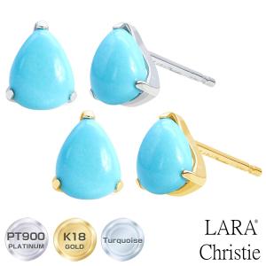 18金 ピアス トルコ石 ターコイズ オーバル ゴールド アクセサリー