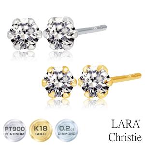 K18 1粒ダイヤ ピアス 18金 ホワイトゴールド 18K WG 天然 ダイヤ 両耳