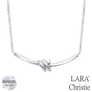 LARA Christie ネックレス レディース シルバー バー スマイル