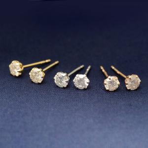 ピアス レディース ダイヤモンド 18金 プラ...の詳細画像4