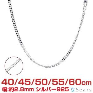 シアーズ シルバーチェーン 喜平 キヘイ 幅2.8mm 長さ 40 45 50 55 60cm メンズ レディース scd80 誕生日 プレゼント｜sears-collection