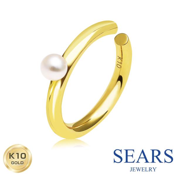 イヤーカフ レディース 10金  淡水パール シンプル K10 誕生日 プレゼント ゴールド ギフト...
